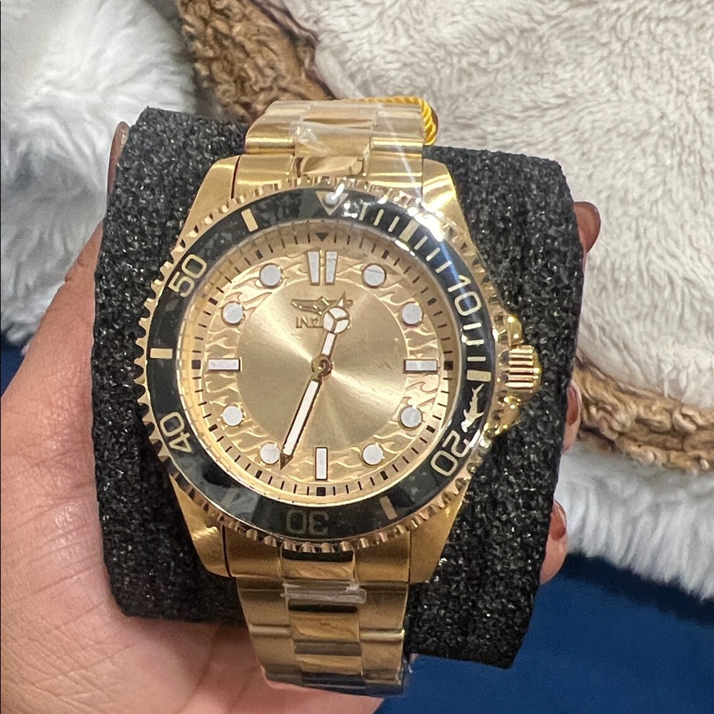 Invicta Gold and Black Men's Watch